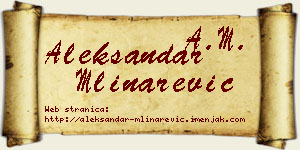 Aleksandar Mlinarević vizit kartica